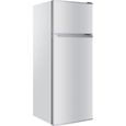 CALIFORNIA réfrigérateur 2 portes congélateur en haut 206 litres (166+40) argent-0