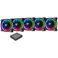 Riing Plus Ventilateur Pour Boîtier 14cm RGB / pack de 5 RGB TT Premium-0