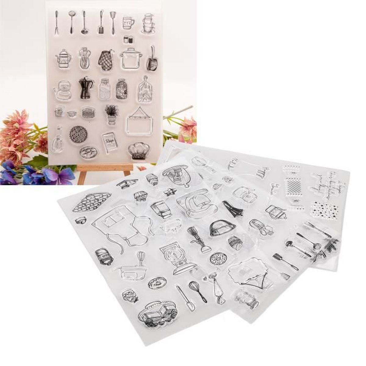 Tampon Transparent, Tampon De Scrapbooking Bricolage Pratique Durable