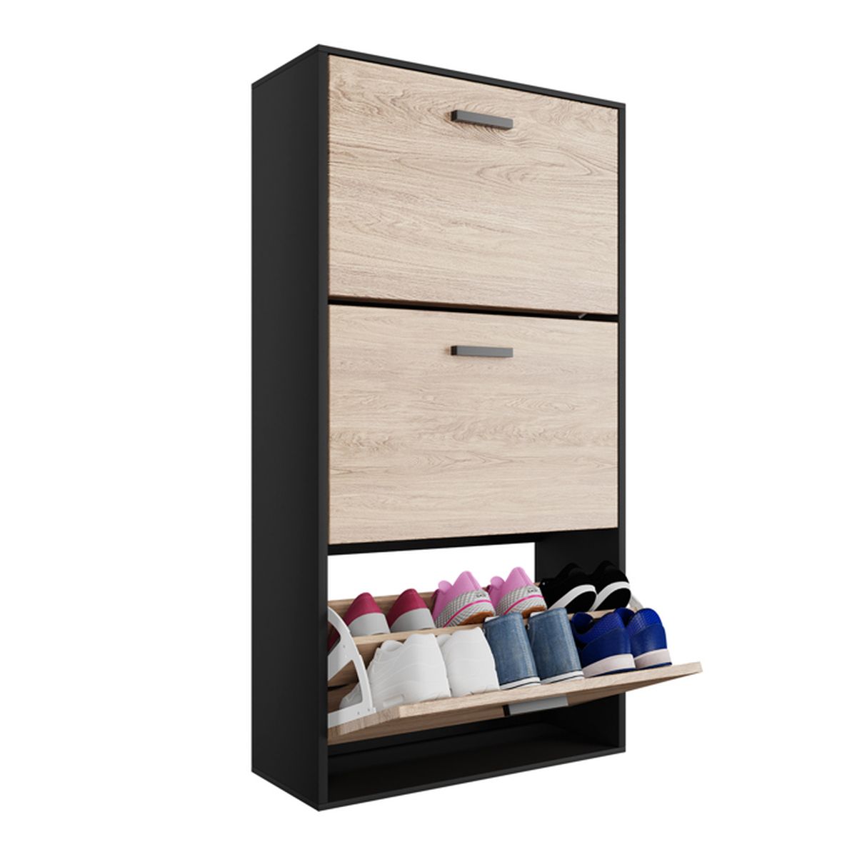 Meuble chaussures Armoire chaussure Grande capacité Rangement 18
