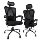 MAGICFOX Chaise de Bureau Ergonomique avec Appuie-tête, Support Lombaire Réglable, Fauteuil d'ordinateur Pivotant, Dossier Inclinable à 135°