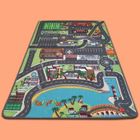 Tapis jeu pour enfant voitures dans la ville [95 x 133 cm] - TAPITOM ® (Route pour petites voitures)