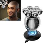 ZGKWL Rasoir électriques Hommes 7 têtes Rotatives Tondeuse Barbe Chauve Sans Fil étanche Marque Intelligente LED Idées pour Cadeau de Noël