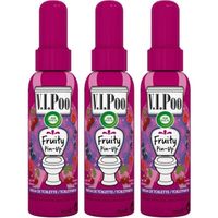 Air Wick Desodorisant WC Spray V.I.Poo Anti Odeur Parfum Fruity Pin Up 55 ml, Lot de 3