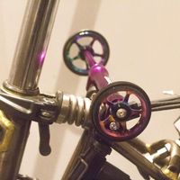 London Craftwork Eazy Roues Extenseur + Pour Brompton Pliant Vélo Violet
