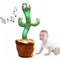 Cactus Qui Danse et Répète ce Que Vous Dites, Jouet Dancing Cactus Qui Parle avec Chansons Garçon Fille,se fait des conversations