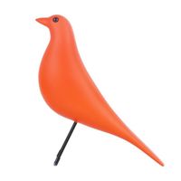 Orange - Sculpture'oiseau en bois en résine, décoration créative pour le bureau, ameublement de la maison, Ba