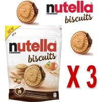 Nutella Biscuits FERRERO , sachet de 304 gr - 22 biscuits - lot de 3