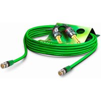 SommerCable - Cable Coaxial Video 75  - HD/3G/6G/12G-SDI / 4K-UHD SC-Vector 0.8/3.7 equipe BNC/BNC NBNC75BLP9X NEUTRIK, Vert 