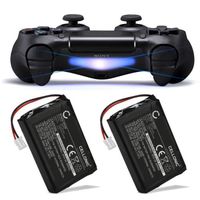 2x Batterie pour Manette PS4 V1 (2013) - DualShock 4 LIP1522 (1300mAh), Batterie de remplacement pour Contrôleur Playstation 4 1ère