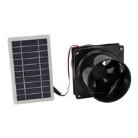 VGEBY Ventilateur solaire 10W 12V pour tuyau rond - Kit ventilation panneau solaire pour poulailler serre maison