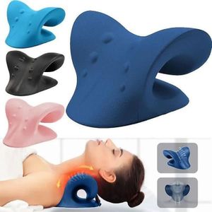 OREILLER OREILLER Neck Shoulder Stretcher  Relaxer Cervical Chiropractic Traction Device  Pillow - La couleur violette