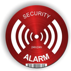 SIGNALÉTIQUE EXTÉRIEURE Panneau Rigide Alarme Alarm - Security - Rond 15 c