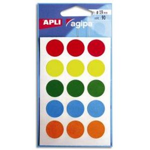 3000 Gommettes Autocollantes Rondes Multicolores - 12 Mm, 10 Couleurs, Pour Bureau Et école