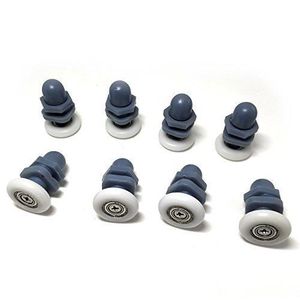 Roulettes en cuivre 8 pi/èces avec vis de 20 mm de longueur Yuanqian Roues de douche de 20 mm pour porte de douche