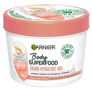 HYDRATANT CORPS Garnier Body Superfood Baume hydratant Lait d'Avoine et Probiotiques 380ml