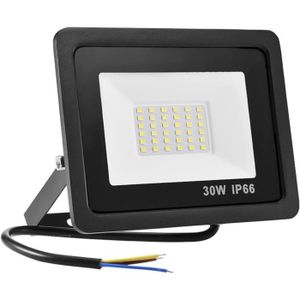 PROJECTEUR EXTÉRIEUR Projecteur LED d'extérieur 30W étanche IP66 - Noir