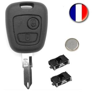 BOITIER - COQUE DE CLÉ Coque Plip Clé Télécommande Pour Peugeot 106/206/1