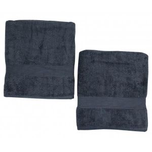 Lot de 2 Uni Blanc Serviettes De Bain 600 Gsm 27/" X 54/"