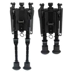 Bipode Tactique ext/érieur QD Bipode Tactique Noir 6-9 Pouces pour Une Expansion Rapide et Une stabilit/é r/églable