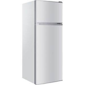 RÉFRIGÉRATEUR CLASSIQUE CALIFORNIA réfrigérateur 2 portes congélateur en haut 206 litres (166+40) argent