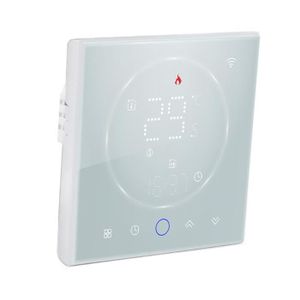 THERMOSTAT D'AMBIANCE Dilwe thermostat intelligent pour la maison Dilwe Thermostat intelligent Wifi sans fil electronique micro-controleur Noir Blanc