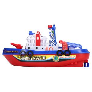 JOUET DE BAIN Fafeicy jouet de bateau de pompier électrique Joue
