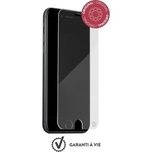 Verre protection écran Force Glass Garantie à vie, contour surélevé Noir  pour iPhone 11 - Français
