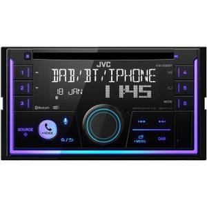 AUTORADIO Autoradio - JVC - 2 DIN KW-DB95BT - CD - USB - iPod - Bluetooth - DAB+