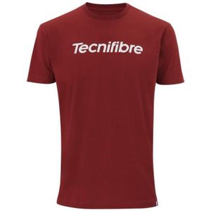 MAILLOT DE TENNIS T-shirt en coton enfant Tecnifibre Team - cardinal - 12/14 ans