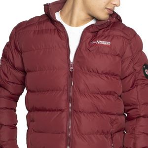 Doudoune homme top couleur bordeaux