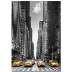 Tableau Toile New York 120x40 Cm - Prêt à Accrocher, Impression Numérique