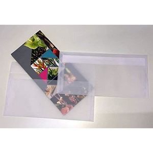 ENVELOPPE umschlag-discount - enveloppes transparentes en papier cristal pour lettres d'information, bons de réduction, invitations  Co - 100