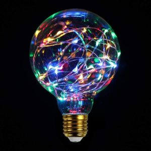 AMPOULE - LED Ampoule néon LED 4 couleurs 50 pcs LED fil argenté