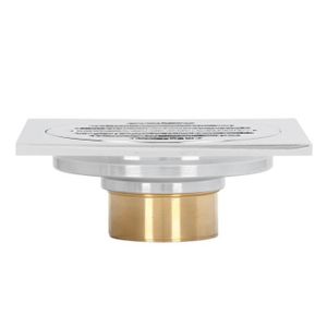 SIPHON DE LAVABO Zerone Copper Floor Drain, Odor Proof Glossy Automatic Sealing Electroplated Floor Drain Overflow Resistant 304 bricolage d'evier