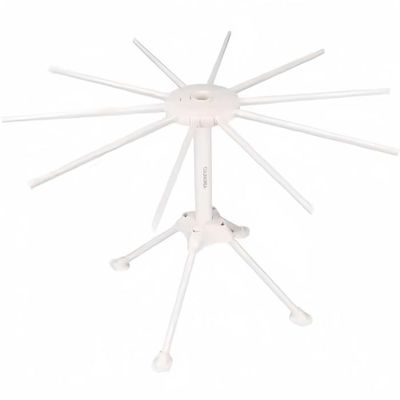 Séchoir à Pâtes En Bambou Relaxdays - 12 Bras Pliable Pour Spaghettis Et Tagliatelles