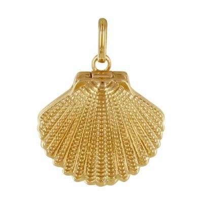 Pendentif Plaqué Or Disque Etoile Du Nord - Bijou Élégant Les Poulettes Pour Femme