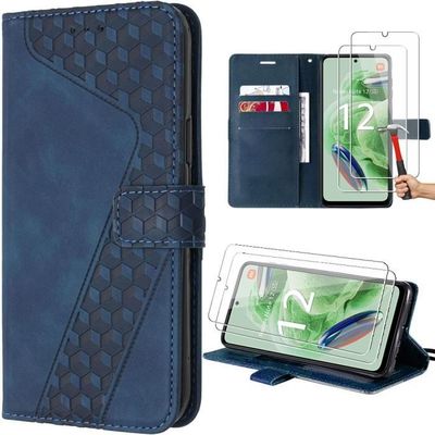 Coque Flip Magnétique Pour Xiaomi Redmi 15C 4G/5G - Cuir PU, Verre Trempé, 3 Fentes Cartes + Anti-RFID