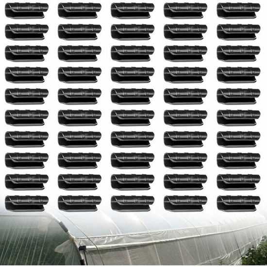 Lot De 50 Clips Serre En Acier Inoxydable - Type W Et Z Pour Fixation Verre De Serre