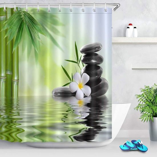 GERUIKE Rideau Douche Anti Moisissure, Rideau de Douche 180x200 cm