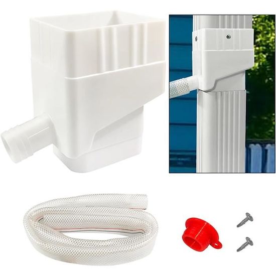 Divertisseur Pour Baril De Pluie Tintsabo - Système De Collecte D'eau, Compatible 2x3 Ou 3x4 Pouces, Neuf