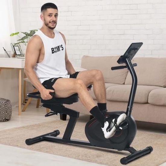 Velo d appartement Design compact 8 niveaux de resistance Ecran LCD Poids maximale de 110 kg Cdiscount Sport