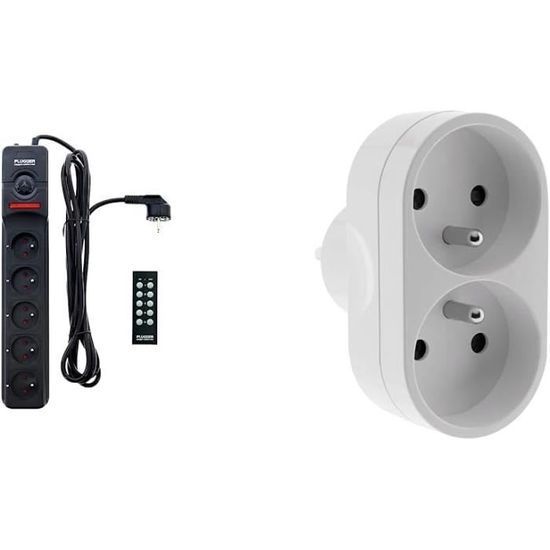 Multiprise avec télécommande - Bloc Alimentation 4 Prises