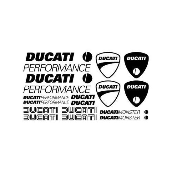 Kit Stickers Autocollants Moto Ducati performance Réf.MOTO-017