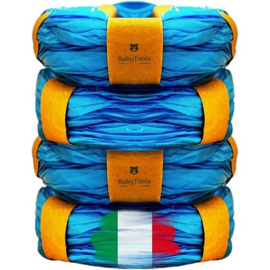 Lot De 10 Recharges Poubelle à Couches - Compatible Tommee Tippee, Litter Locker, Angelcare, Genie - Bleu