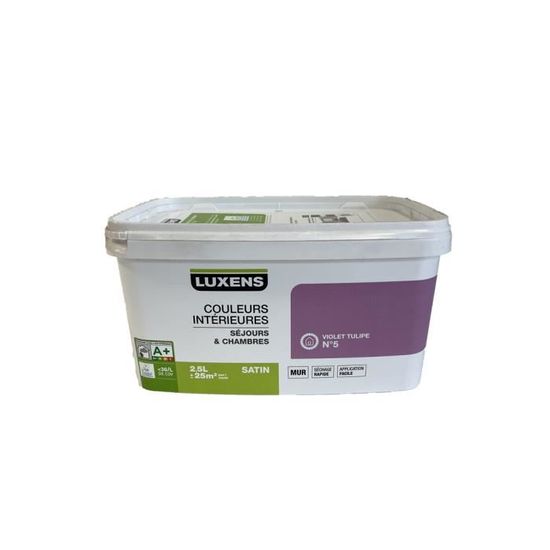 Peinture D Interieur Luxens Violet Tulipe N 5 2 5l Achat Vente Peinture Vernis Peinture D Interieur Luxens Cdiscount