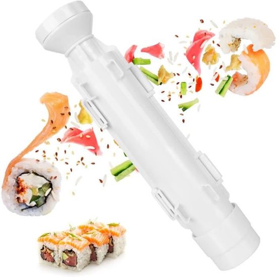 Moule à Sushi 10 En 1 - Presse à Boules De Riz Nigiri Rectangulaire, En ABS Antiadhésif - Parfait Pour Débutants