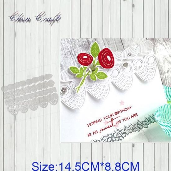 Matrices De Découpe En Acier Carbone Pour Scrapbooking - Pochoirs Gaufrage, 88x128 Mm, Pour Cartes, Albums, DIY - 5