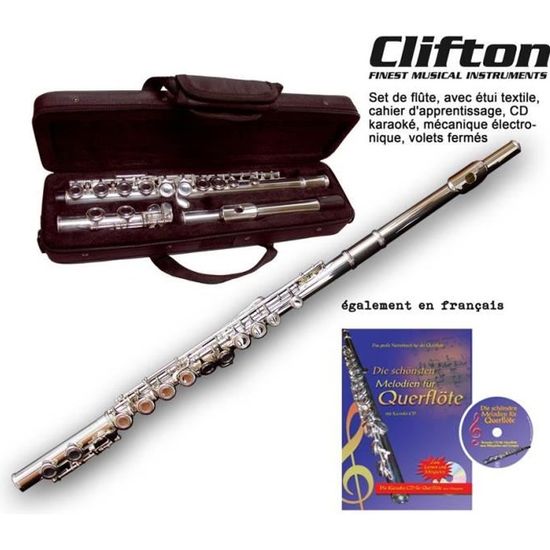 Classic Cantabile FL-100 flûte traversière, maillechort