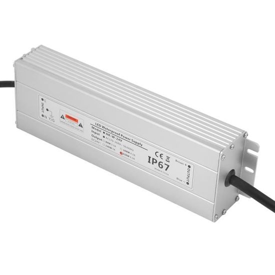 Transformateur LED 24V 150W 6.25A Dimmable Silencieux LASLUX - Alimentation 220V Vers 24V DC Pour Rubans LED